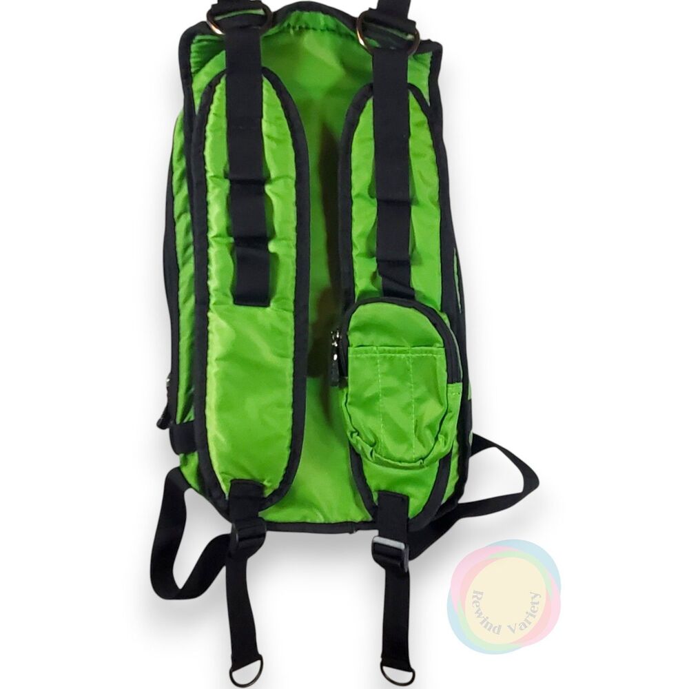 Vespa Small Neon Green Nylon Mini Backpack - Picture 2 of 16
